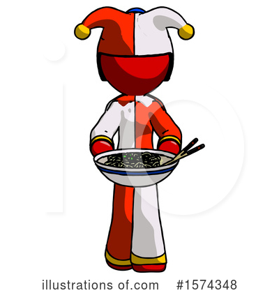 Royalty-Free (RF) Red Design Mascot Clipart Illustration by Leo Blanchette - Stock Sample #1574348