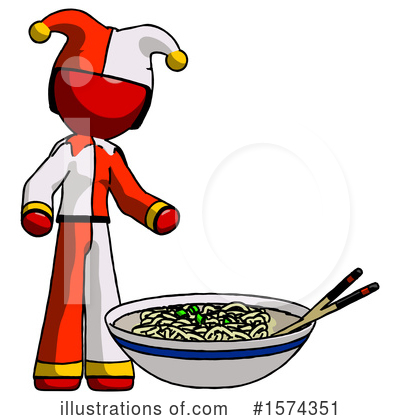 Royalty-Free (RF) Red Design Mascot Clipart Illustration by Leo Blanchette - Stock Sample #1574351