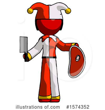 Royalty-Free (RF) Red Design Mascot Clipart Illustration by Leo Blanchette - Stock Sample #1574352