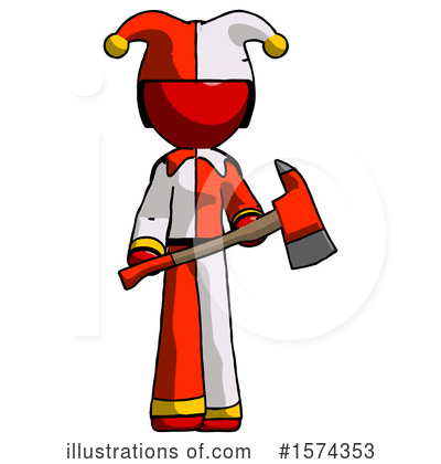 Royalty-Free (RF) Red Design Mascot Clipart Illustration by Leo Blanchette - Stock Sample #1574353