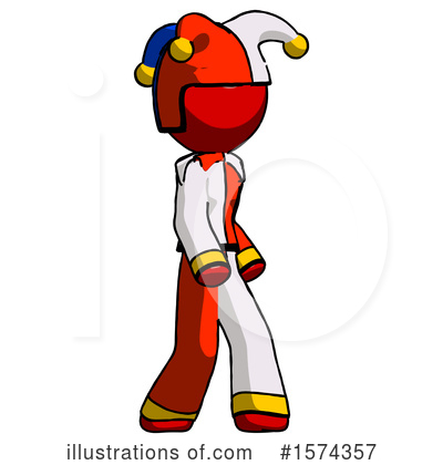 Royalty-Free (RF) Red Design Mascot Clipart Illustration by Leo Blanchette - Stock Sample #1574357