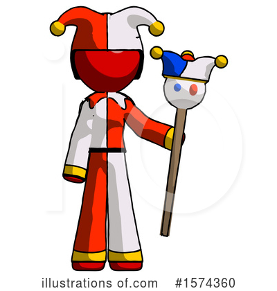 Royalty-Free (RF) Red Design Mascot Clipart Illustration by Leo Blanchette - Stock Sample #1574360