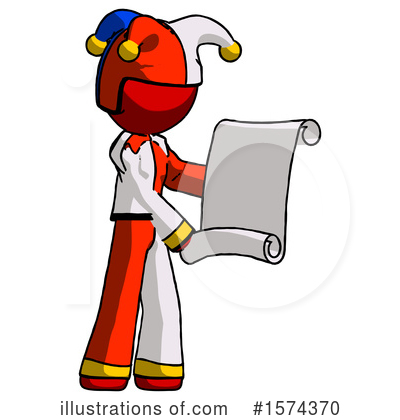 Royalty-Free (RF) Red Design Mascot Clipart Illustration by Leo Blanchette - Stock Sample #1574370
