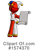 Red Design Mascot Clipart #1574370 by Leo Blanchette