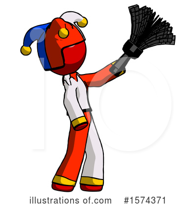 Royalty-Free (RF) Red Design Mascot Clipart Illustration by Leo Blanchette - Stock Sample #1574371
