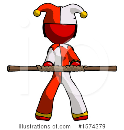 Royalty-Free (RF) Red Design Mascot Clipart Illustration by Leo Blanchette - Stock Sample #1574379