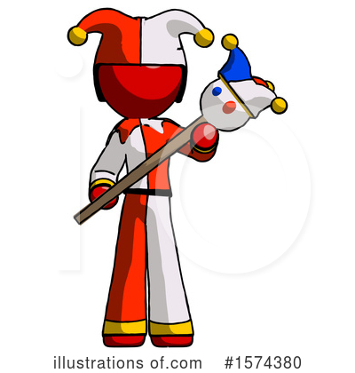 Royalty-Free (RF) Red Design Mascot Clipart Illustration by Leo Blanchette - Stock Sample #1574380