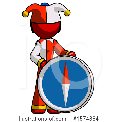 Royalty-Free (RF) Red Design Mascot Clipart Illustration by Leo Blanchette - Stock Sample #1574384