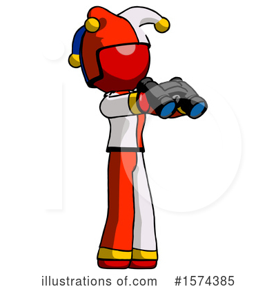 Royalty-Free (RF) Red Design Mascot Clipart Illustration by Leo Blanchette - Stock Sample #1574385