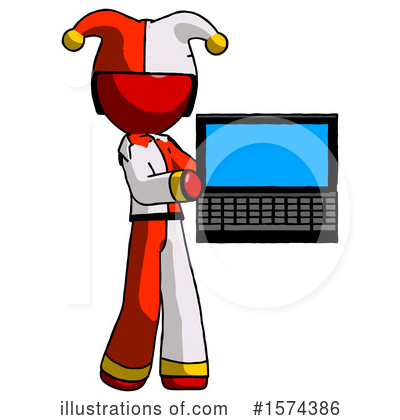 Royalty-Free (RF) Red Design Mascot Clipart Illustration by Leo Blanchette - Stock Sample #1574386