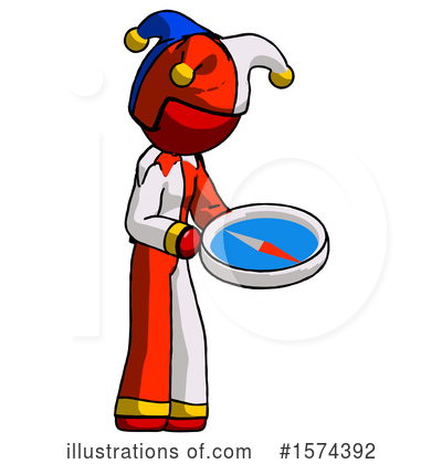 Royalty-Free (RF) Red Design Mascot Clipart Illustration by Leo Blanchette - Stock Sample #1574392