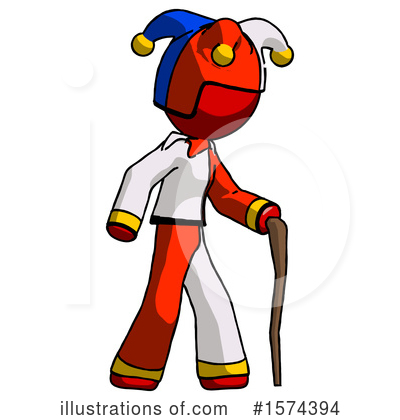 Royalty-Free (RF) Red Design Mascot Clipart Illustration by Leo Blanchette - Stock Sample #1574394