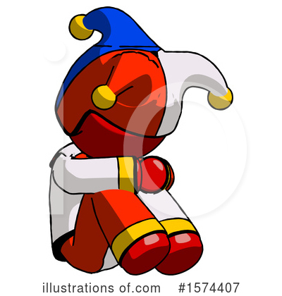 Royalty-Free (RF) Red Design Mascot Clipart Illustration by Leo Blanchette - Stock Sample #1574407