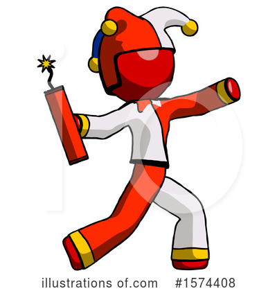 Royalty-Free (RF) Red Design Mascot Clipart Illustration by Leo Blanchette - Stock Sample #1574408