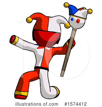 Royalty-Free (RF) Red Design Mascot Clipart Illustration by Leo Blanchette - Stock Sample #1574412