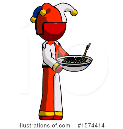 Royalty-Free (RF) Red Design Mascot Clipart Illustration by Leo Blanchette - Stock Sample #1574414