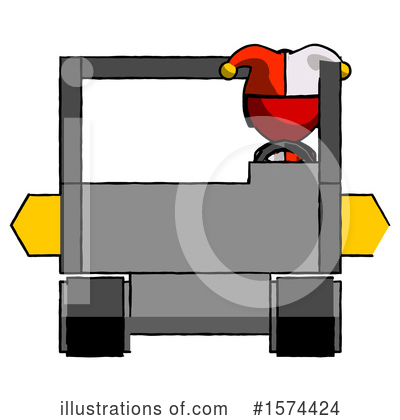 Royalty-Free (RF) Red Design Mascot Clipart Illustration by Leo Blanchette - Stock Sample #1574424
