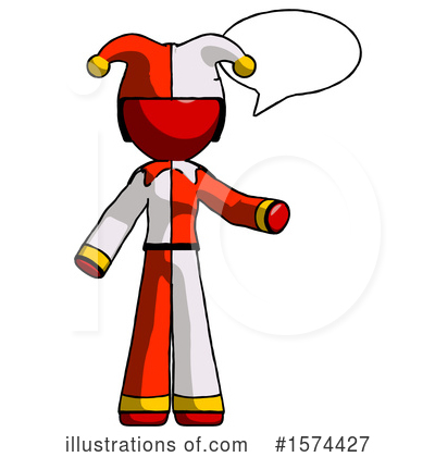 Royalty-Free (RF) Red Design Mascot Clipart Illustration by Leo Blanchette - Stock Sample #1574427