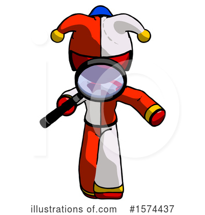 Royalty-Free (RF) Red Design Mascot Clipart Illustration by Leo Blanchette - Stock Sample #1574437