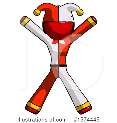 Royalty-Free (RF) Red Design Mascot Clipart Illustration by Leo Blanchette - Stock Sample #1574445