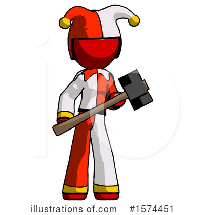 Royalty-Free (RF) Red Design Mascot Clipart Illustration by Leo Blanchette - Stock Sample #1574451