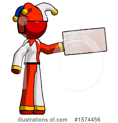 Royalty-Free (RF) Red Design Mascot Clipart Illustration by Leo Blanchette - Stock Sample #1574456