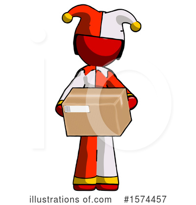 Royalty-Free (RF) Red Design Mascot Clipart Illustration by Leo Blanchette - Stock Sample #1574457