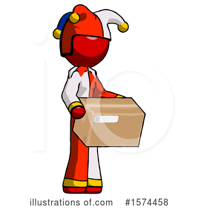 Royalty-Free (RF) Red Design Mascot Clipart Illustration by Leo Blanchette - Stock Sample #1574458