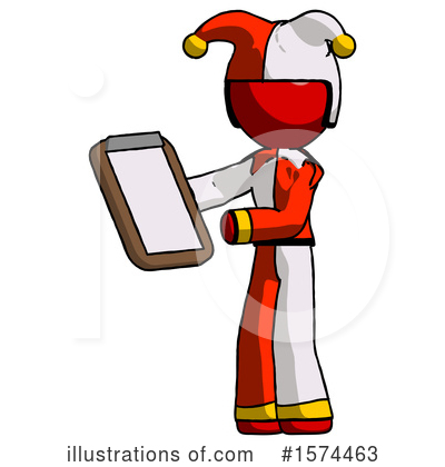 Royalty-Free (RF) Red Design Mascot Clipart Illustration by Leo Blanchette - Stock Sample #1574463