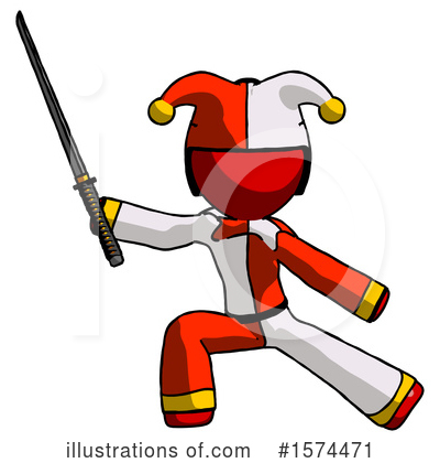 Royalty-Free (RF) Red Design Mascot Clipart Illustration by Leo Blanchette - Stock Sample #1574471