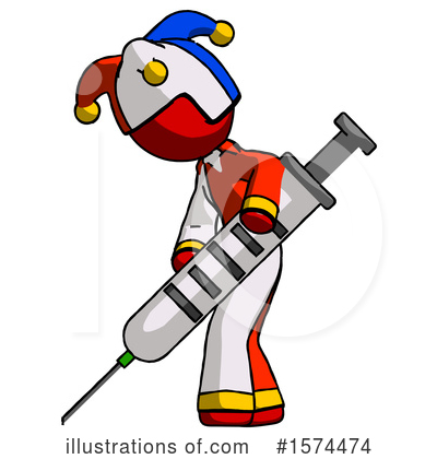 Royalty-Free (RF) Red Design Mascot Clipart Illustration by Leo Blanchette - Stock Sample #1574474