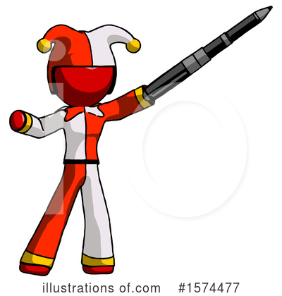 Royalty-Free (RF) Red Design Mascot Clipart Illustration by Leo Blanchette - Stock Sample #1574477