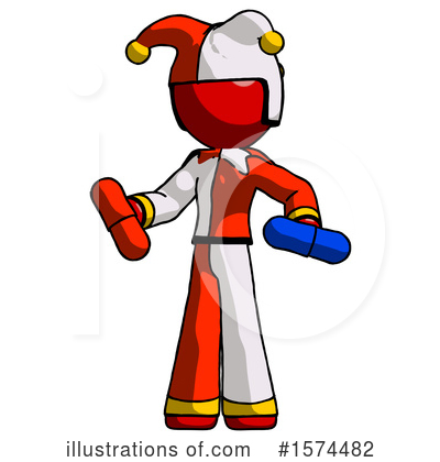 Royalty-Free (RF) Red Design Mascot Clipart Illustration by Leo Blanchette - Stock Sample #1574482