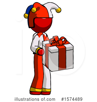 Royalty-Free (RF) Red Design Mascot Clipart Illustration by Leo Blanchette - Stock Sample #1574489