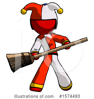 Royalty-Free (RF) Red Design Mascot Clipart Illustration by Leo Blanchette - Stock Sample #1574493