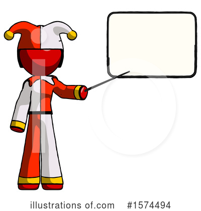 Royalty-Free (RF) Red Design Mascot Clipart Illustration by Leo Blanchette - Stock Sample #1574494