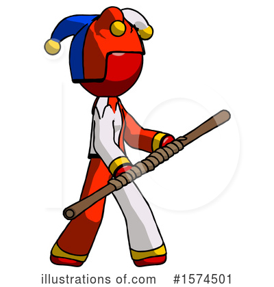 Royalty-Free (RF) Red Design Mascot Clipart Illustration by Leo Blanchette - Stock Sample #1574501