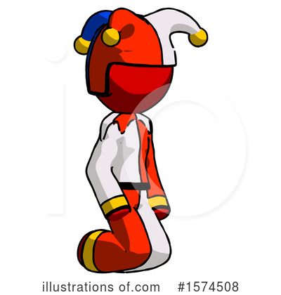Royalty-Free (RF) Red Design Mascot Clipart Illustration by Leo Blanchette - Stock Sample #1574508