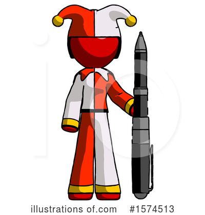 Royalty-Free (RF) Red Design Mascot Clipart Illustration by Leo Blanchette - Stock Sample #1574513