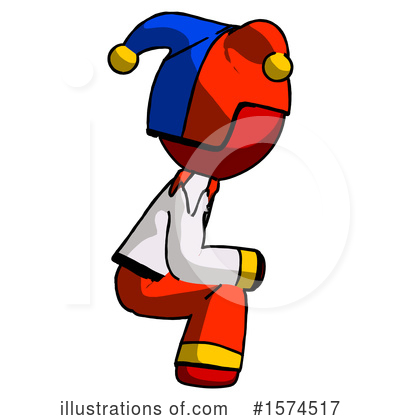 Royalty-Free (RF) Red Design Mascot Clipart Illustration by Leo Blanchette - Stock Sample #1574517