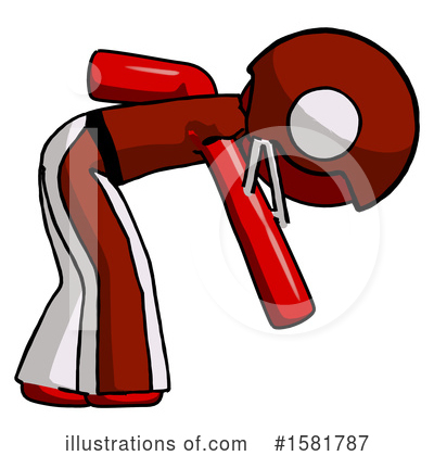 Royalty-Free (RF) Red Design Mascot Clipart Illustration by Leo Blanchette - Stock Sample #1581787