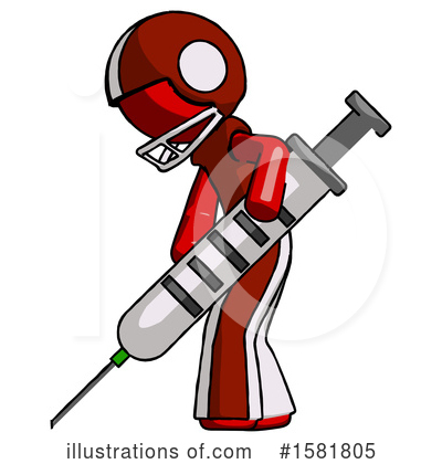 Royalty-Free (RF) Red Design Mascot Clipart Illustration by Leo Blanchette - Stock Sample #1581805