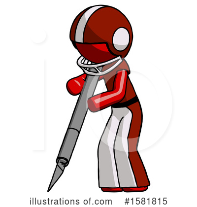 Royalty-Free (RF) Red Design Mascot Clipart Illustration by Leo Blanchette - Stock Sample #1581815