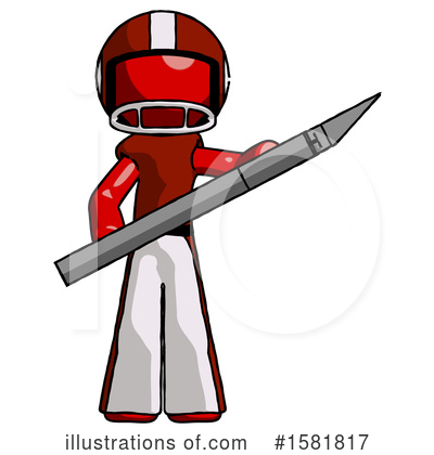 Royalty-Free (RF) Red Design Mascot Clipart Illustration by Leo Blanchette - Stock Sample #1581817