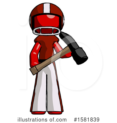 Royalty-Free (RF) Red Design Mascot Clipart Illustration by Leo Blanchette - Stock Sample #1581839