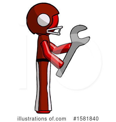 Royalty-Free (RF) Red Design Mascot Clipart Illustration by Leo Blanchette - Stock Sample #1581840