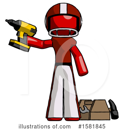 Royalty-Free (RF) Red Design Mascot Clipart Illustration by Leo Blanchette - Stock Sample #1581845