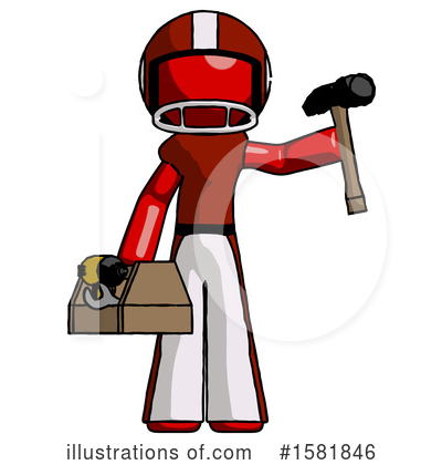 Royalty-Free (RF) Red Design Mascot Clipart Illustration by Leo Blanchette - Stock Sample #1581846