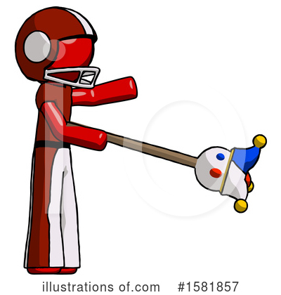 Royalty-Free (RF) Red Design Mascot Clipart Illustration by Leo Blanchette - Stock Sample #1581857