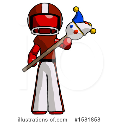 Royalty-Free (RF) Red Design Mascot Clipart Illustration by Leo Blanchette - Stock Sample #1581858
